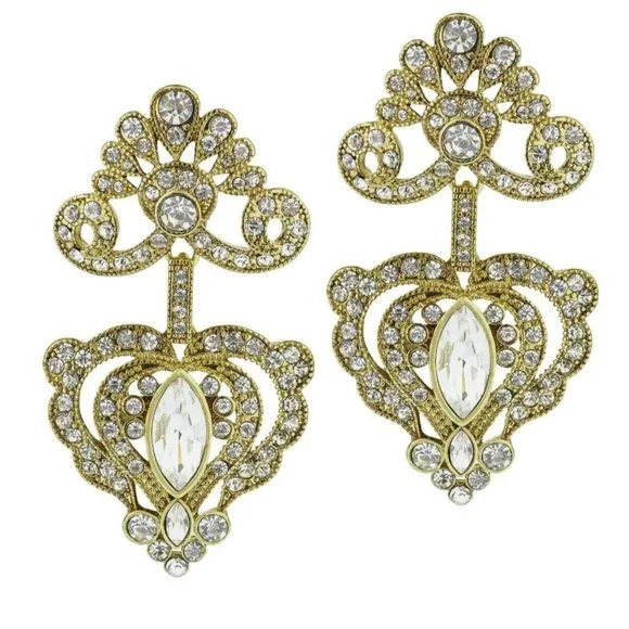 Heidi Daus® Regal Rapture Petite Beaded Crystal Necklace & Matching Earrings